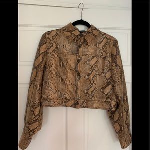 Python Crop Jacket